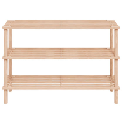 vidaXL 3-Tier Shoe Racks 2 pcs Solid Fir Wood