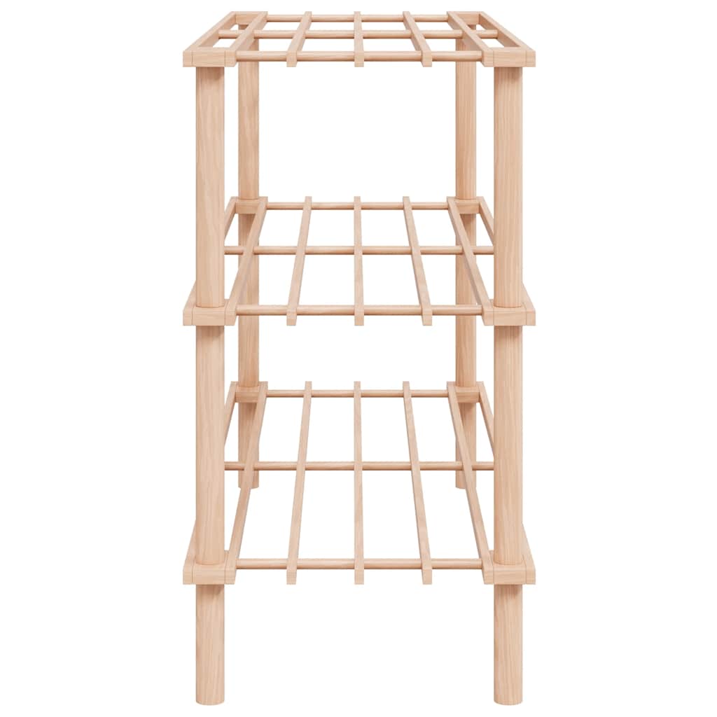 vidaXL 3-Tier Shoe Racks 2 pcs Solid Fir Wood
