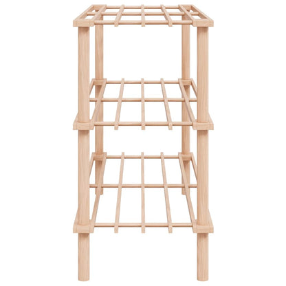 vidaXL 3-Tier Shoe Racks 2 pcs Solid Fir Wood
