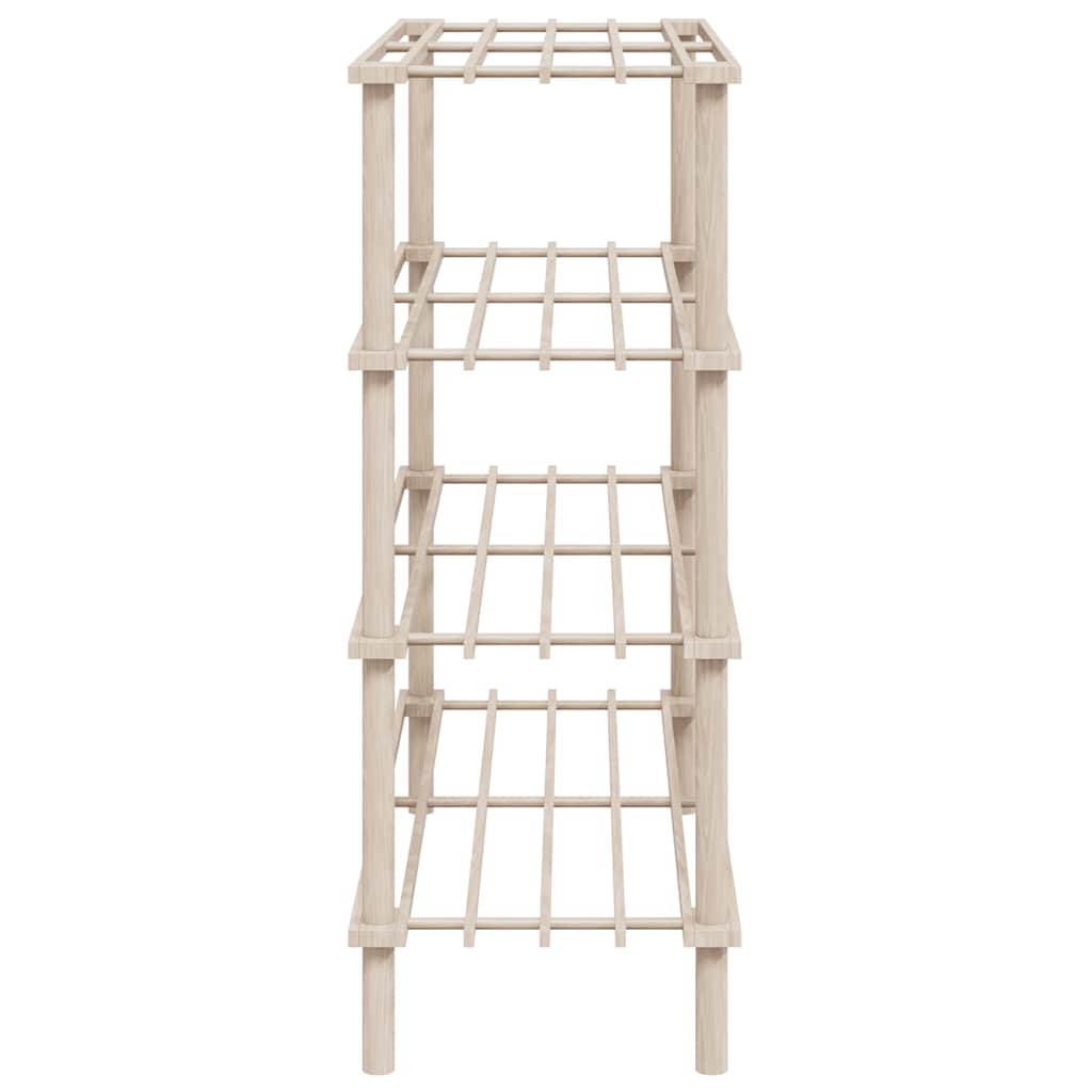 vidaXL 4-Tier Shoe Racks 2 pcs Solid Fir Wood