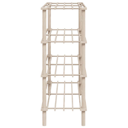 vidaXL 4-Tier Shoe Racks 2 pcs Solid Fir Wood