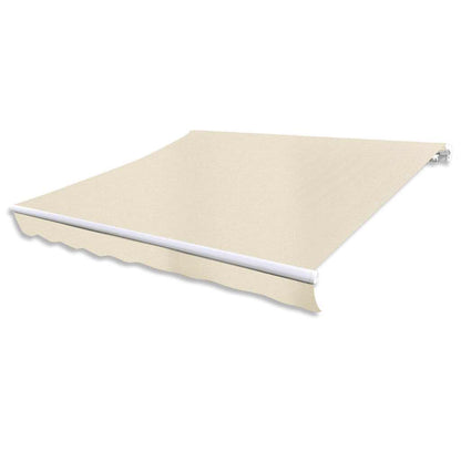 vidaXL Manual Awning 3 x 2.5 m Cream 100% Polyester