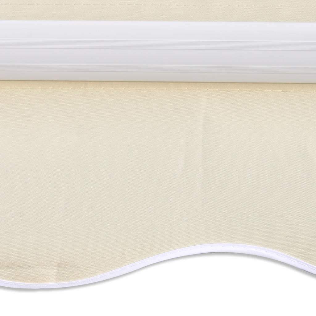 vidaXL Manual Awning 3 x 2.5 m Cream 100% Polyester