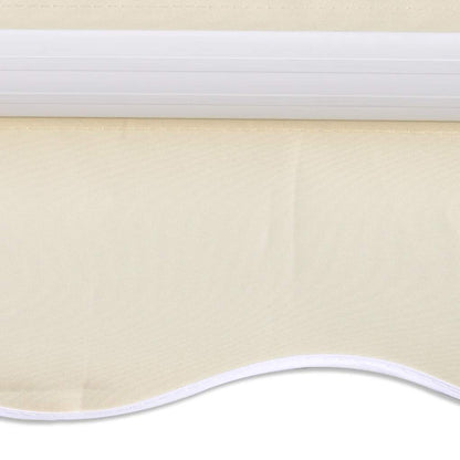 vidaXL Manual Awning 3 x 2.5 m Cream 100% Polyester