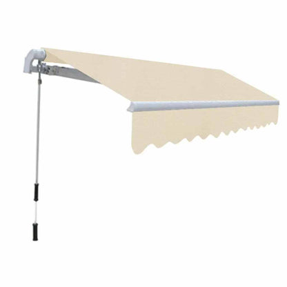 vidaXL Manual Awning 3 x 2.5 m Cream 100% Polyester
