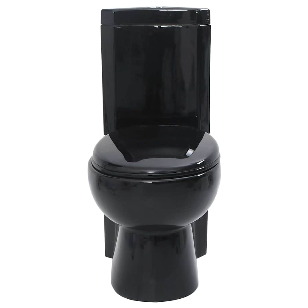 WC Ceramic Toilet Bathroom Corner Toilet Black