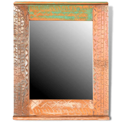 241134 Reclaimed Solid Wood Bathroom Vanity Cabinet Set with Mirror