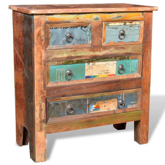 vidaXL Vintage Cabinet | Multicolour | Reclaimed solid wood | Medium | Storage