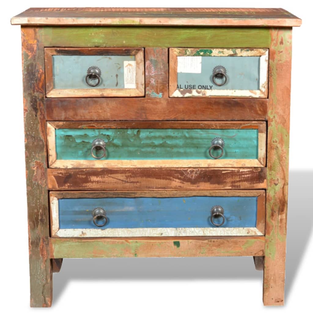 vidaXL Vintage Cabinet | Multicolour | Reclaimed solid wood | Medium | Storage