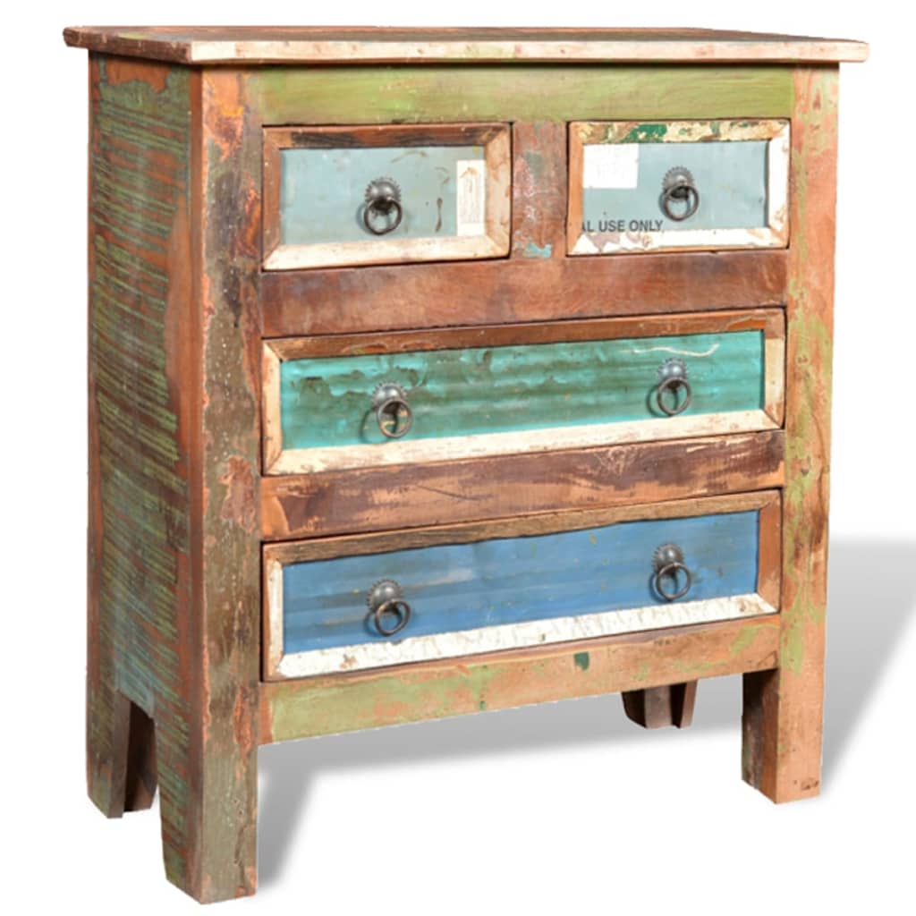 vidaXL Vintage Cabinet | Multicolour | Reclaimed solid wood | Medium | Storage