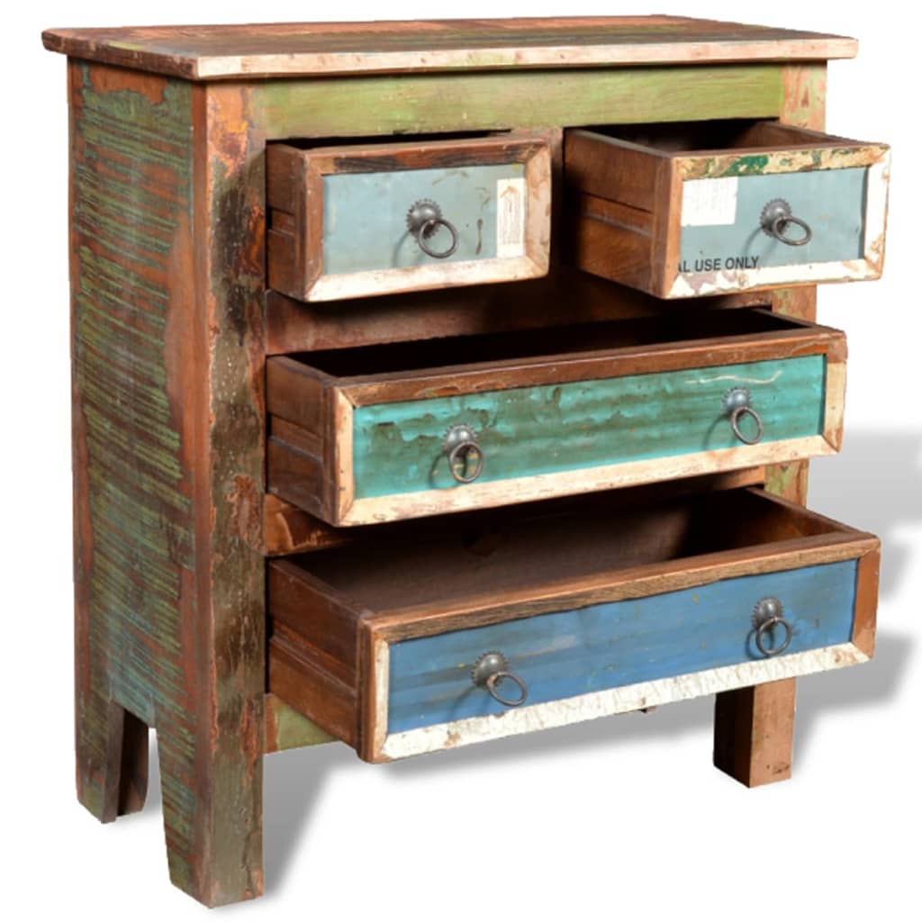 vidaXL Vintage Cabinet | Multicolour | Reclaimed solid wood | Medium | Storage