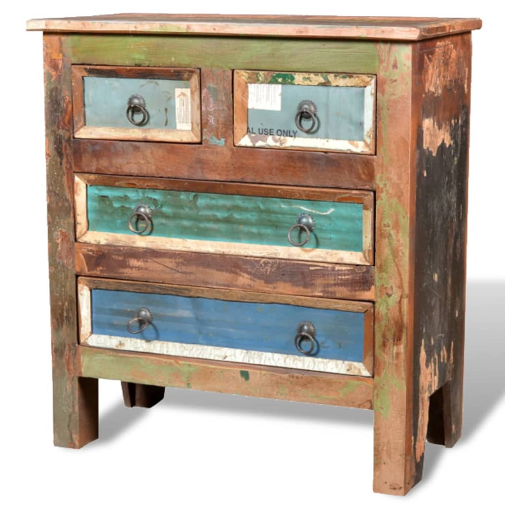 vidaXL Vintage Cabinet | Multicolour | Reclaimed solid wood | Medium | Storage