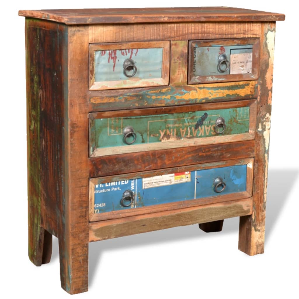 vidaXL Vintage Cabinet | Multicolour | Reclaimed solid wood | Medium | Storage
