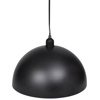 241113 vidaXL Ceiling Lamp 2 pcs Height-adjustable Semi-spherical Black