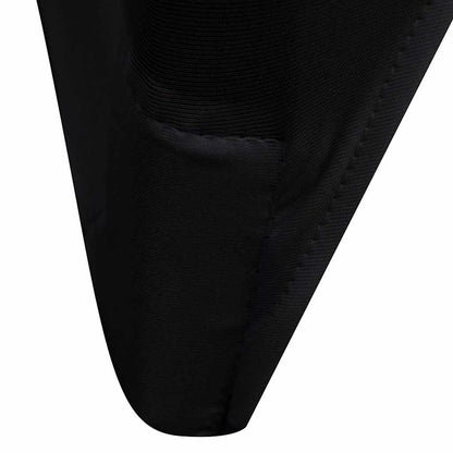 vidaXL Chair Cover Stretch Black 6 pcs