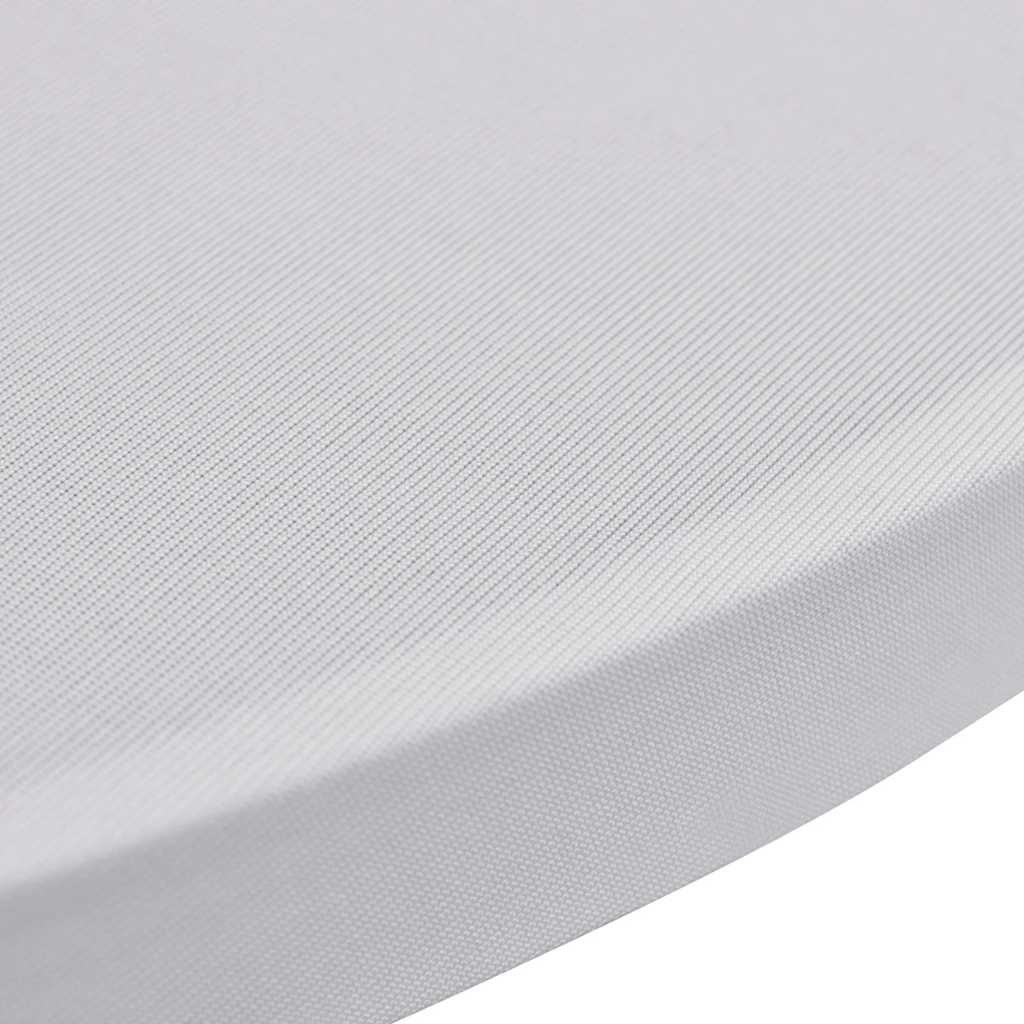 vidaXL Standing Table Cover Ø 60cm White Stretch 2 pcs