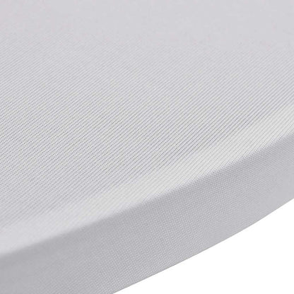 vidaXL Standing Table Cover Ø 60cm White Stretch 2 pcs