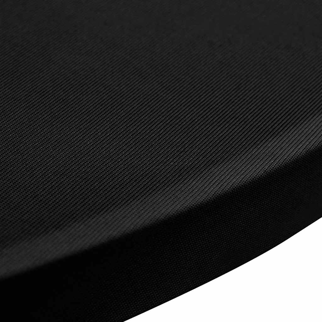 vidaXL Standing Table Cover Ø60cm Black Stretch 2 pcs