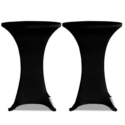 Standing Table Cover Ø80cm Black Stretch 2 pcs