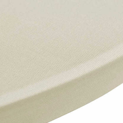 vidaXL Standing Table Cover Ø80cm Cream Stretch 2 pcs