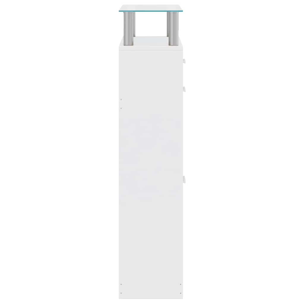 vidaXL Shoe Cabinet | White | Engineered Wood | Medium | Shoe Cabinet