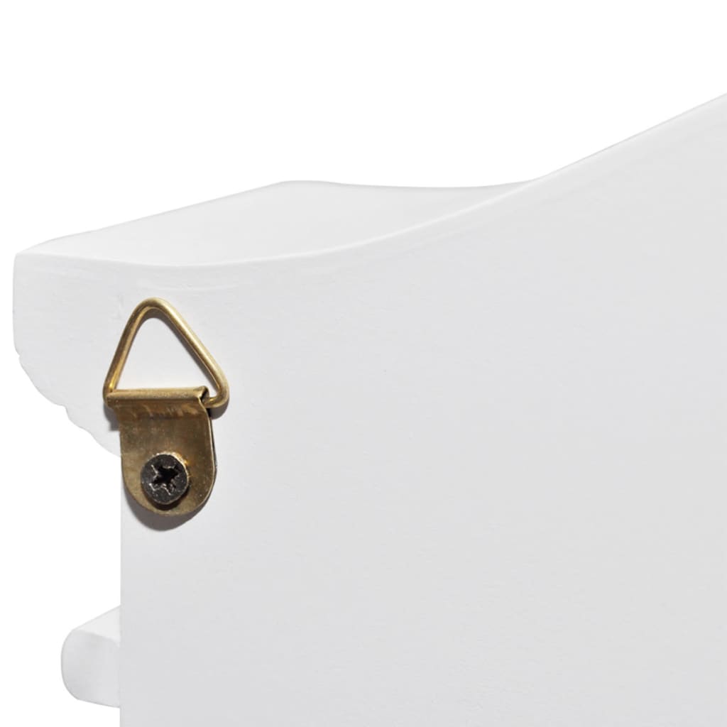 vidaXL Key Cabinet with Photo Frame White