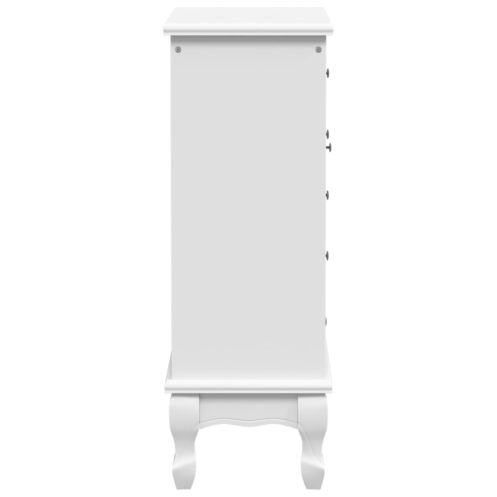 vidaXL Cabinet with 5 Drawers 2 Shelves White