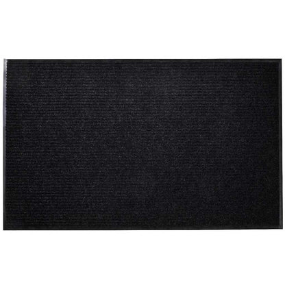 vidaXL Door Mat Black 90 x 60 cm PVC