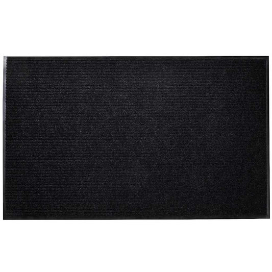 241264 vidaXL Door Mat Black 90 x 60 cm PVC