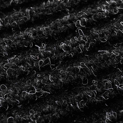 vidaXL Door Mat Black 90 x 60 cm PVC