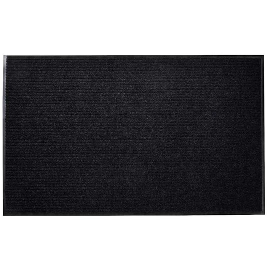 241266 vidaXL Door Mat Black 90 x 150 cm PVC