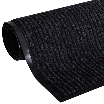 vidaXL Doormat | Black | Polyester | 120 x 180 cm | Doormat | Rectangular