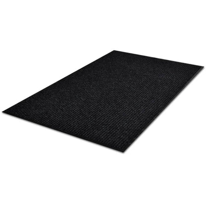vidaXL Doormat | Black | Polyester | 120 x 180 cm | Doormat | Rectangular