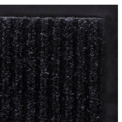 vidaXL Doormat | Black | Polyester | 120 x 180 cm | Doormat | Rectangular