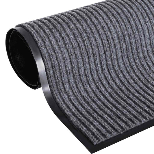 241274 vidaXL Door Mat Grey 90 x 60 cm PVC