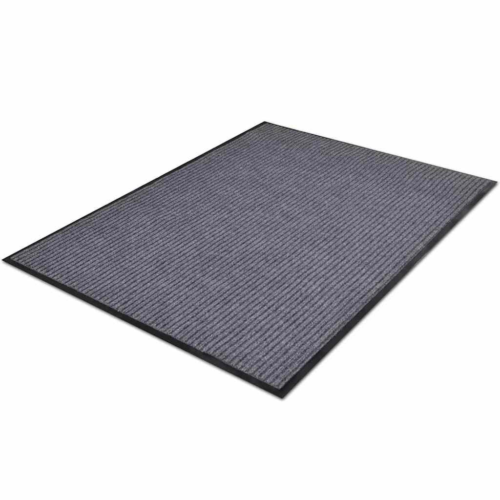 vidaXL Door Mat Grey 90 x 60 cm PVC
