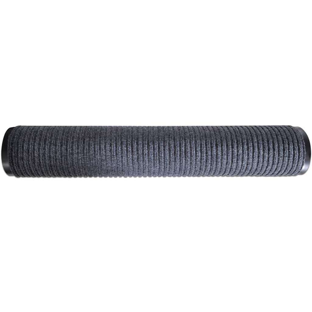 vidaXL Door Mat Grey 90 x 60 cm PVC