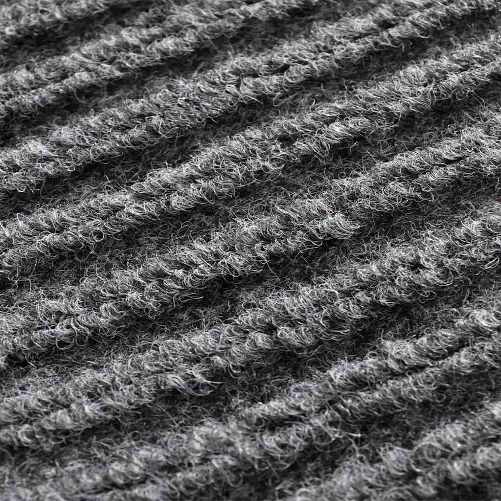 vidaXL Door Mat Grey 90 x 60 cm PVC