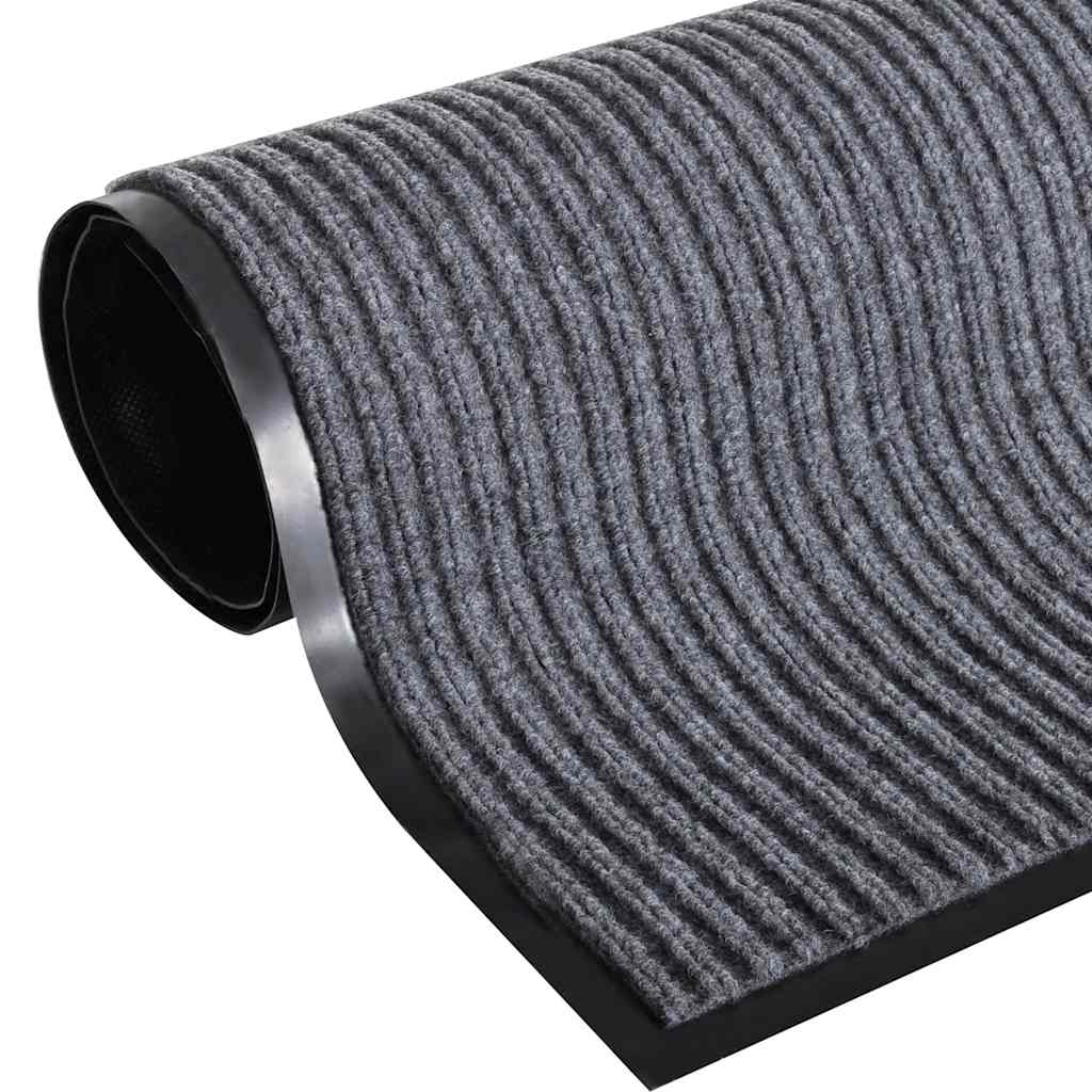 vidaXL Door Mat Grey 90 x 120 cm PVC