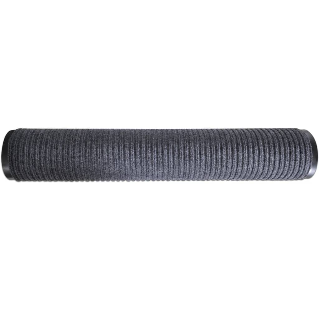 vidaXL Door Mat Grey 90 x 120 cm PVC