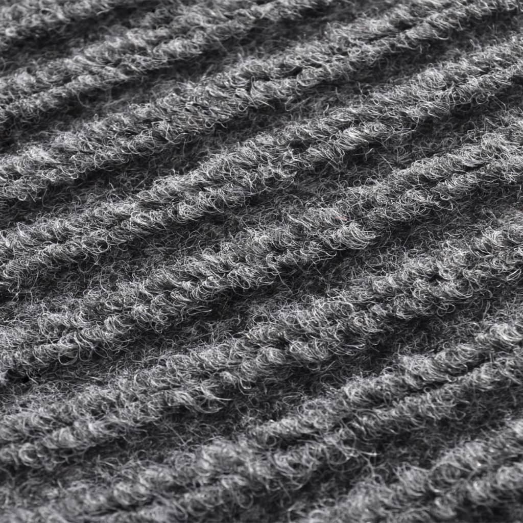 vidaXL Door Mat Grey 90 x 120 cm PVC