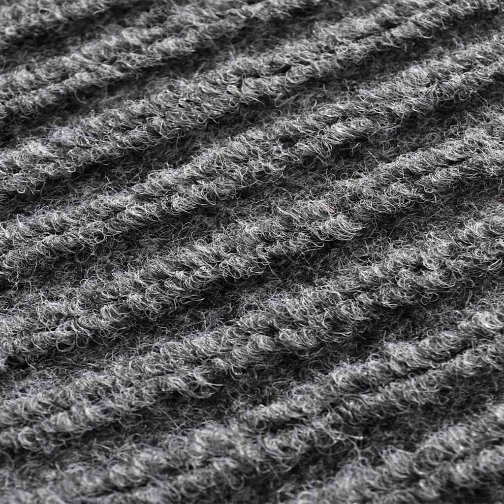 vidaXL Door Mat Grey 90 x 120 cm PVC