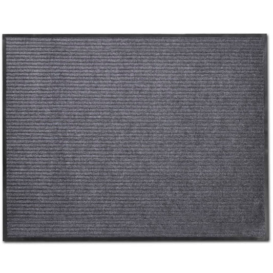241276 vidaXL Door Mat Grey 90 x 150 cm PVC