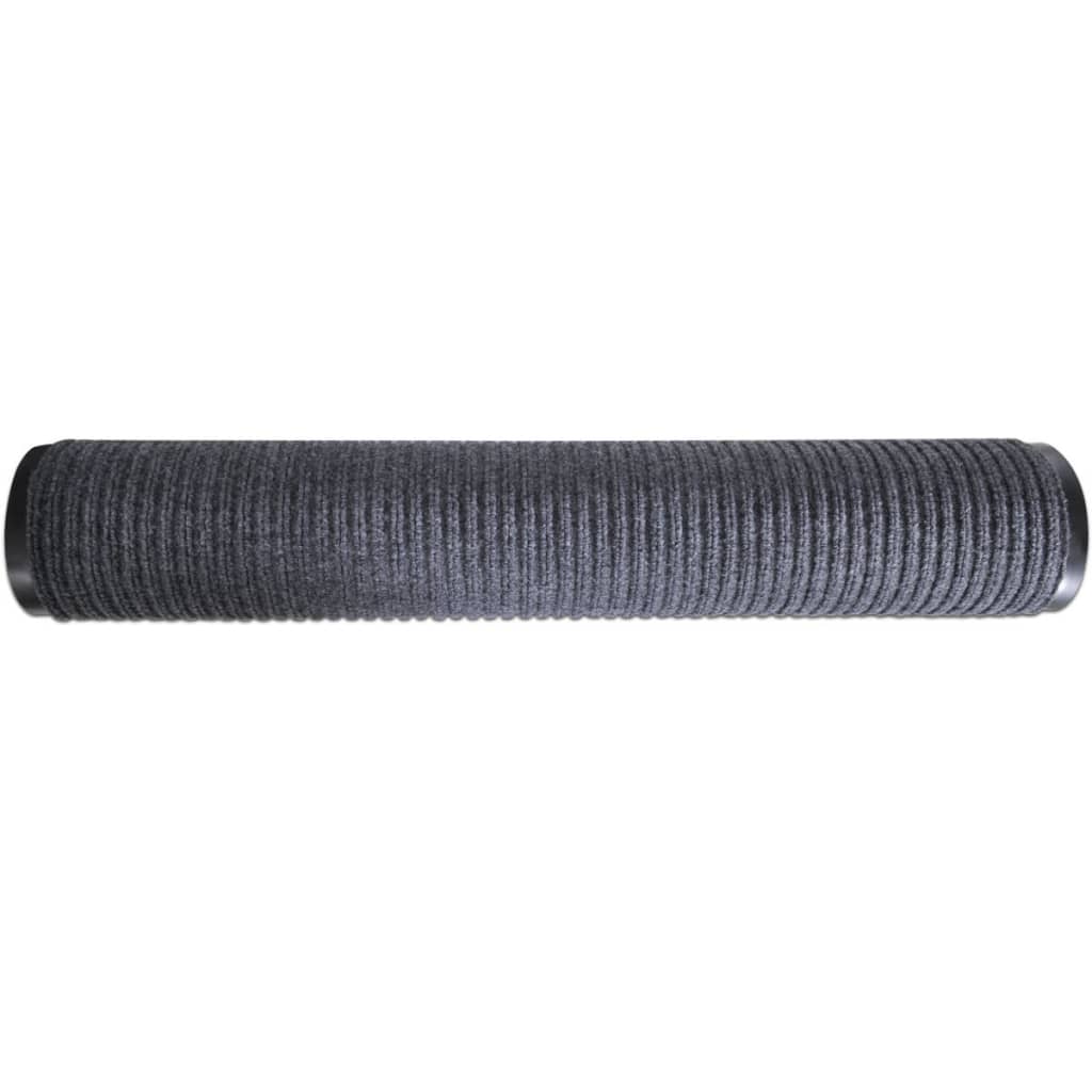 vidaXL Door Mat Grey 90 x 150 cm PVC