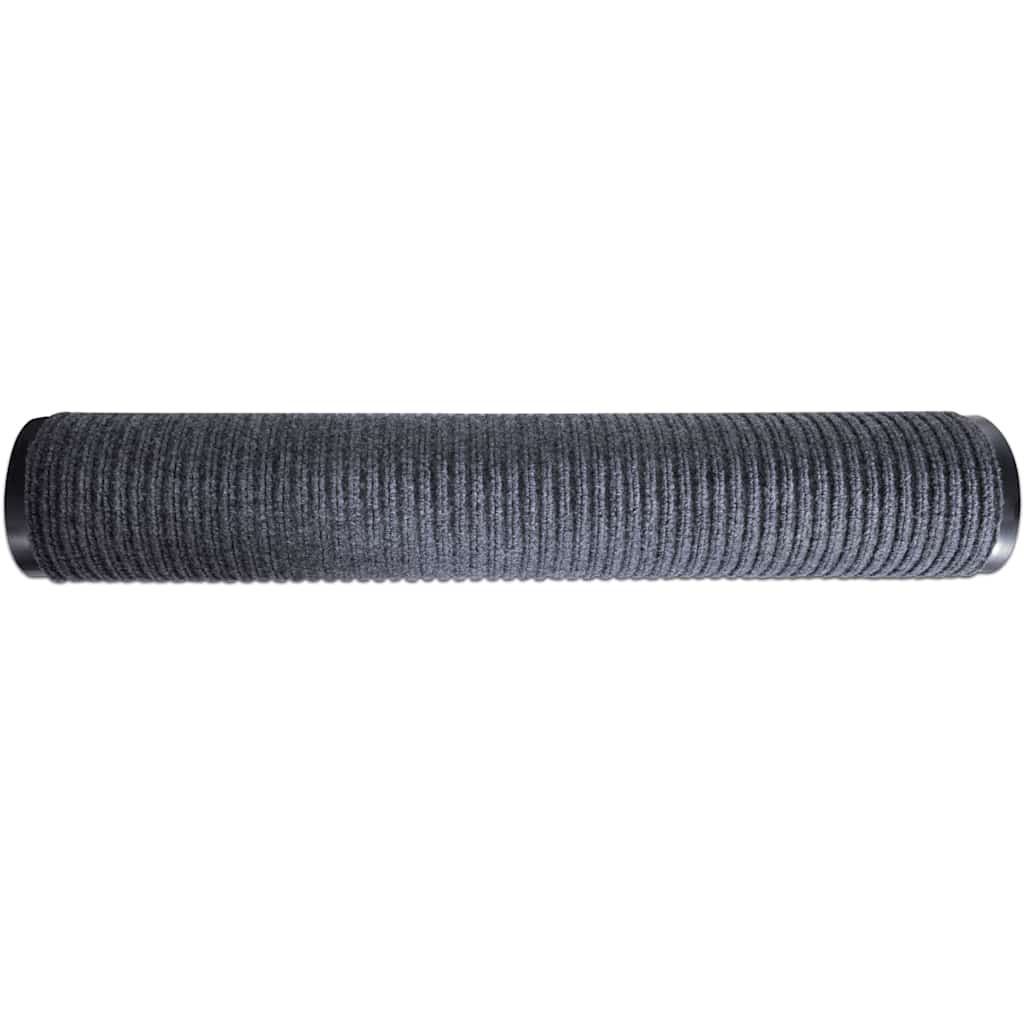 vidaXL Door Mat Grey 90 x 150 cm PVC