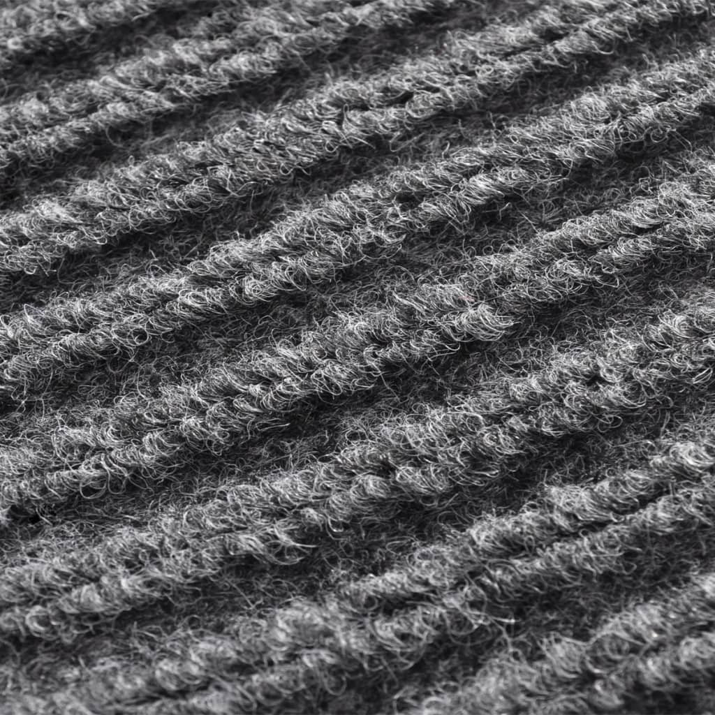 vidaXL Door Mat Grey 90 x 150 cm PVC