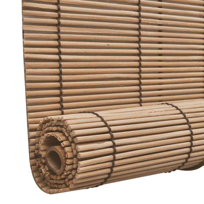 vidaXL Brown Bamboo Roller Blinds 80 x 160 cm