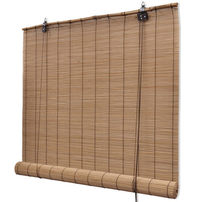 vidaXL Blind | Brown | Bamboo | 120x160 cm | Rollable | Blind | Rectangular