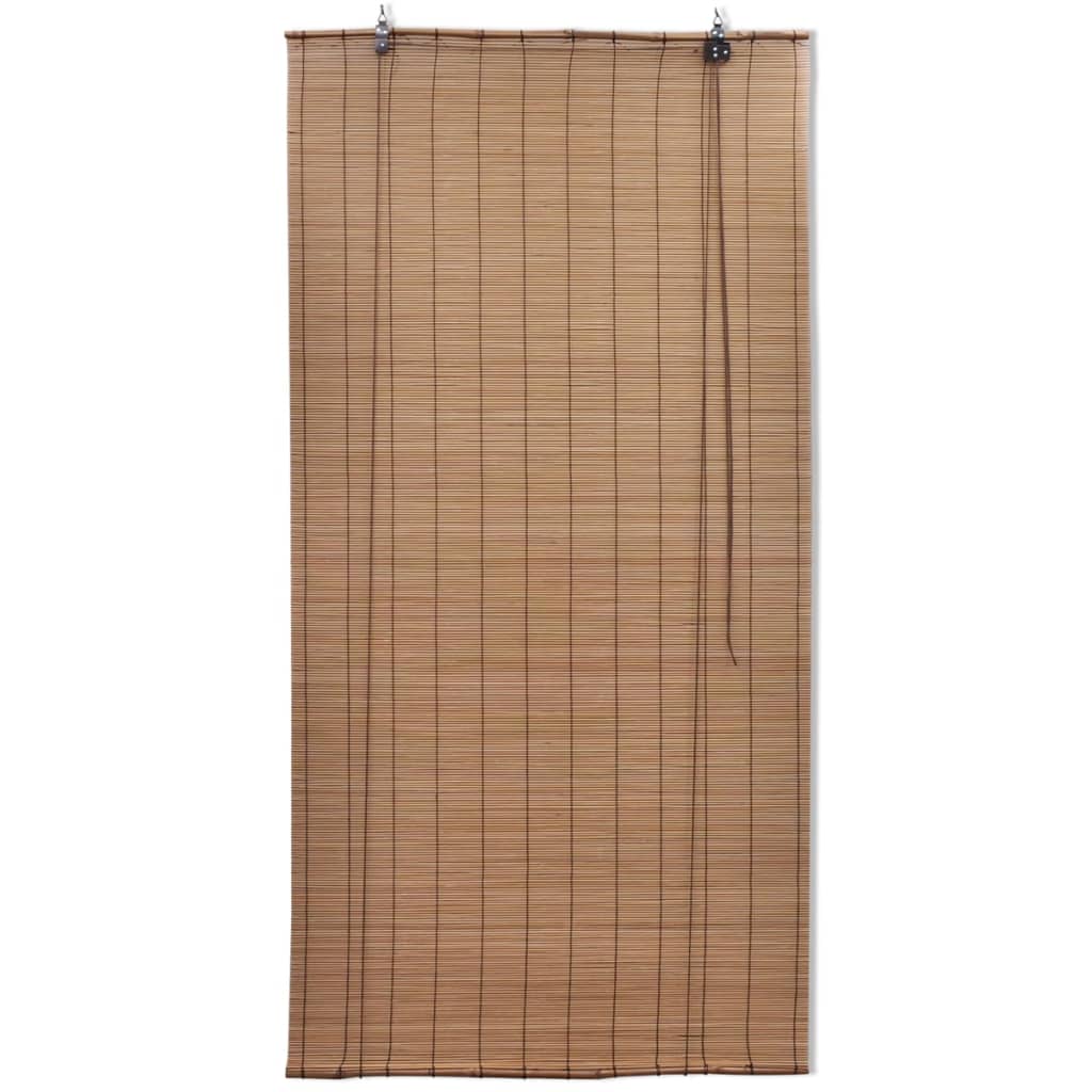 vidaXL Blind | Brown | Bamboo | 120x160 cm | Rollable | Blind | Rectangular