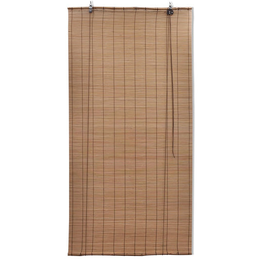 vidaXL Blind | Brown | Bamboo | 140 x 160 cm | Rollable | Bamboo Roller Blind
